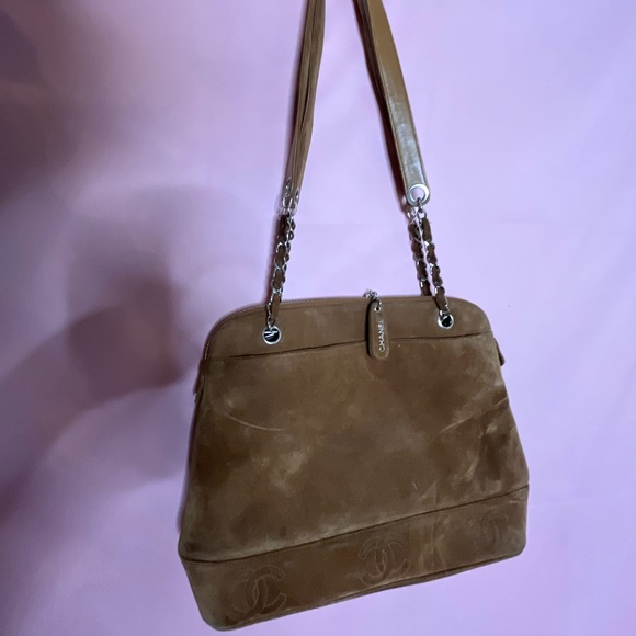 Chanel Suede Brown Bag - Picture 1 of 9